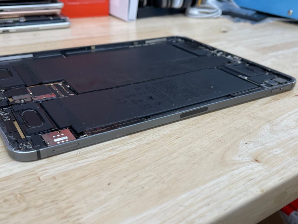 iPad Pro with bent frame